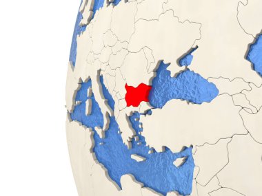 Bulgaristan 3d Globe 