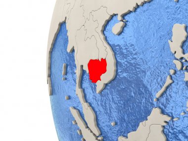 3d dünya üzerinde Kamboçya 