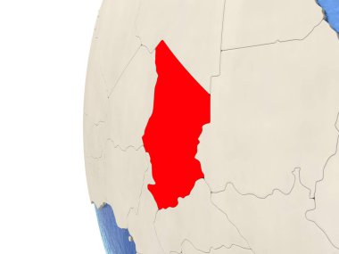 Chad 3d Globe 