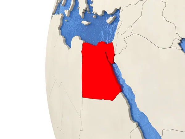 Egitto sul globo 3D — Foto Stock