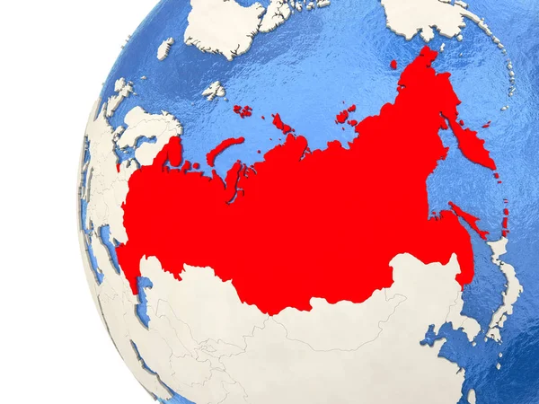 Russie sur le globe 3D — Photo