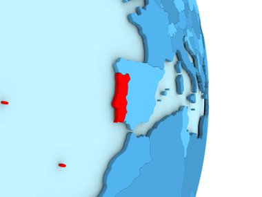 Portekiz mavi siyasi dünya üzerinde