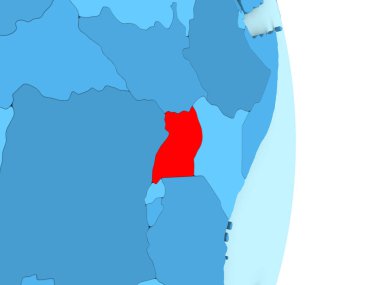 Uganda mavi siyasi dünya üzerinde