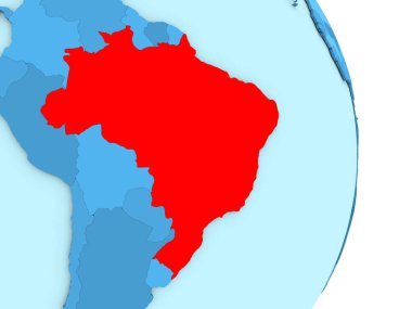 Brezilya mavi siyasi dünya üzerinde