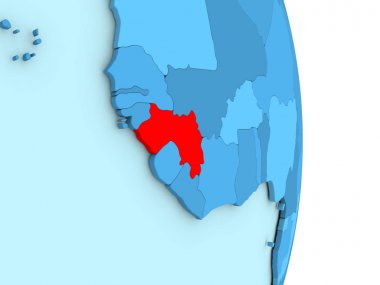 Gine mavi siyasi dünya üzerinde