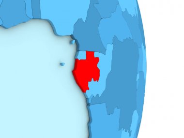 Gabon mavi siyasi dünya üzerinde