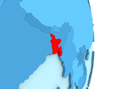 Bangladeş mavi siyasi dünya üzerinde