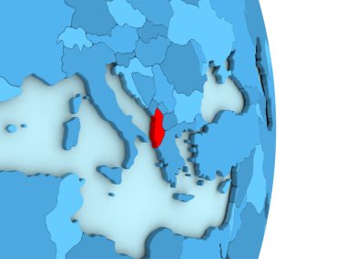 Arnavutluk mavi siyasi dünya üzerinde