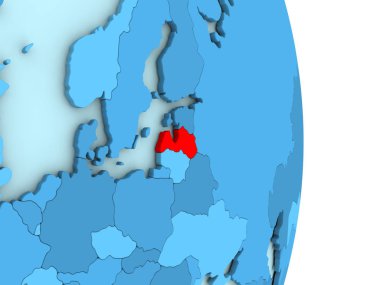 Letonya mavi siyasi dünya üzerinde