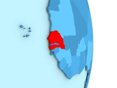 Senegal mavi siyasi dünya üzerinde