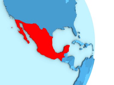 Meksika mavi siyasi dünya üzerinde