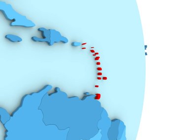 Caribbean mavi siyasi dünya üzerinde