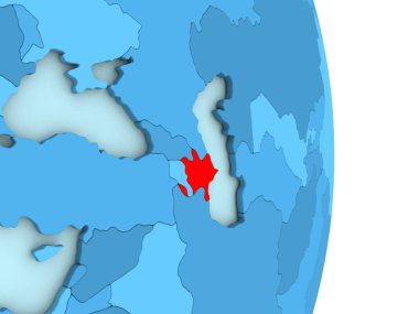 Azerbaycan mavi siyasi dünya üzerinde
