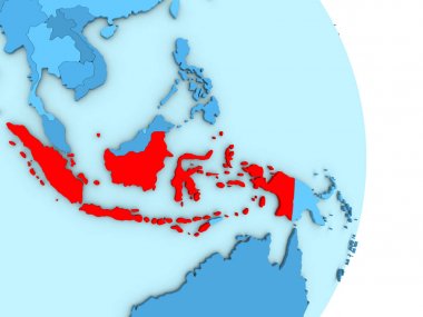 Endonezya mavi siyasi dünya üzerinde