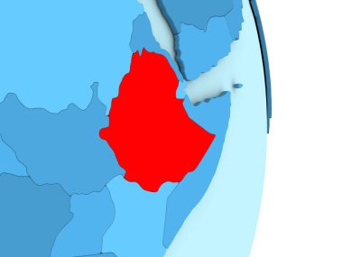 Etiyopya mavi siyasi dünya üzerinde