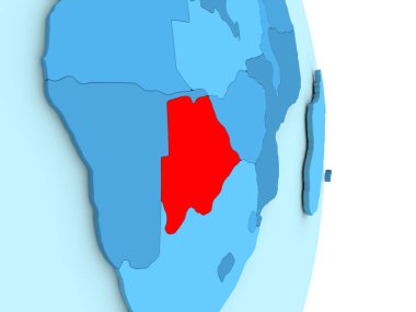 Botsvana mavi siyasi dünya üzerinde