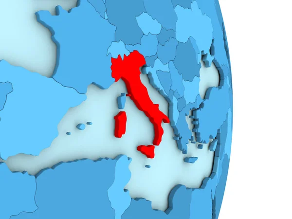 블루 정치 세계에 이탈리아 — 스톡 사진