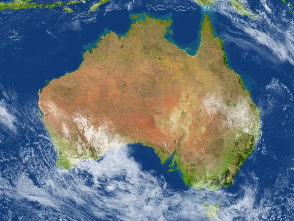 Australia en el planeta Tierra — Foto de Stock