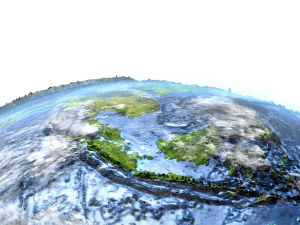 Papua sulla Terra - fondo oceanico visibile — Foto Stock