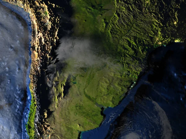 Pampa en la Tierra - fondo visible del océano — Foto de Stock