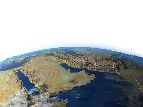 在地球上的阿拉伯半岛 — 图库照片