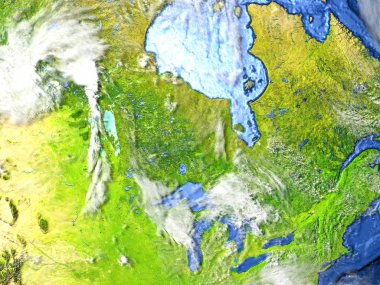 East coast Kanada Dünya - görünür okyanus tabanı üzerinde