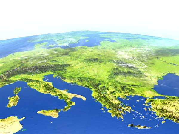 Adriatic sea region on planet Earth — Stock Photo, Image