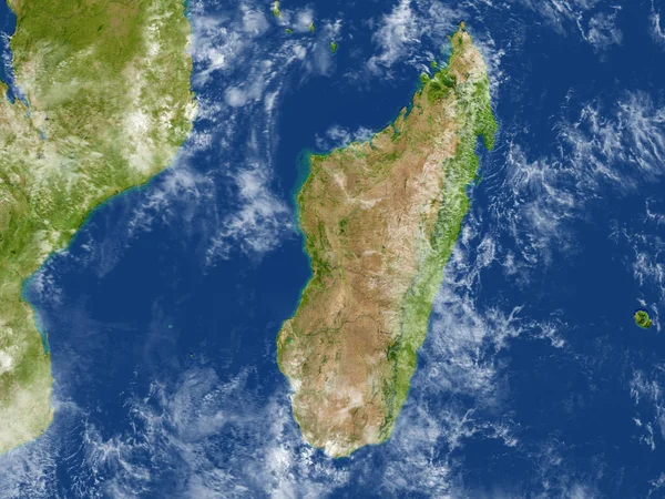 Madagaskar na planecie Ziemia — Zdjęcie stockowe