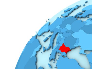 Bulgaristan kırmızı mavi dünya üzerinde