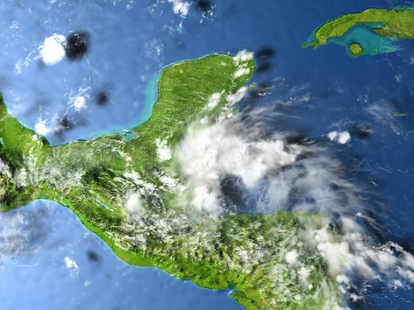 Юкатан на планеті Земля — стокове фото