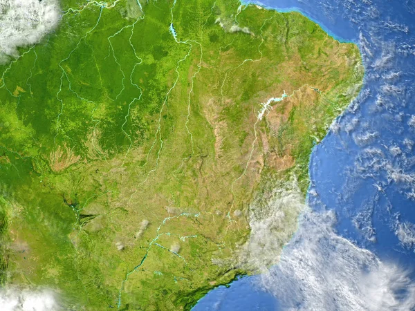 Oeste de Sudamérica en el planeta Tierra — Foto de Stock