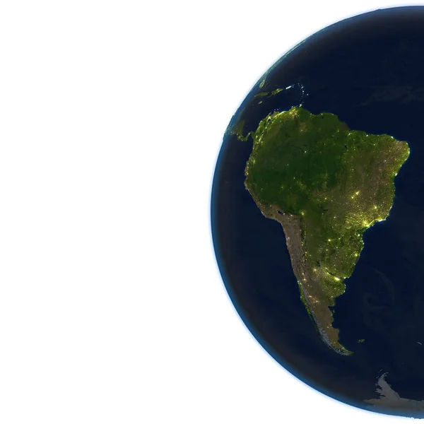 South America on planet Earth — Stock Photo, Image