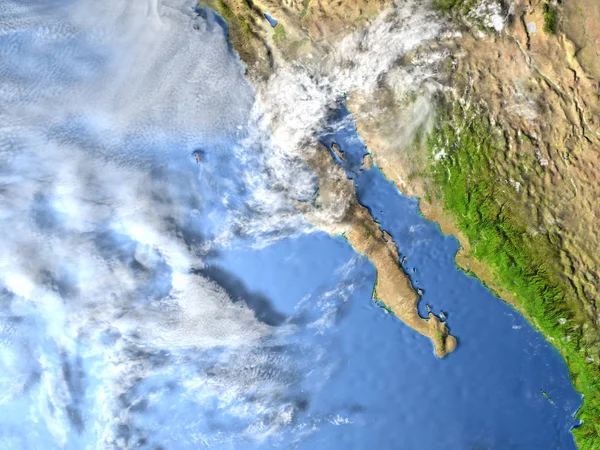 Península californiana en el planeta Tierra — Foto de Stock