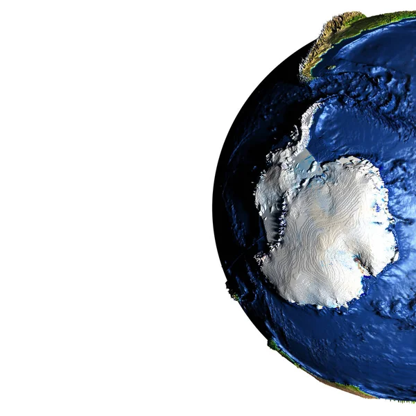 地球上で誇張された山 Antractic — ストック写真
