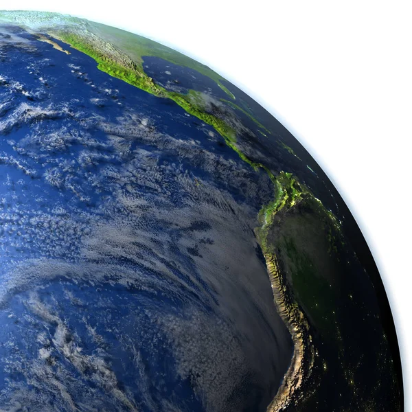 Oostelijke Stille Oceaan op aarde — Stockfoto