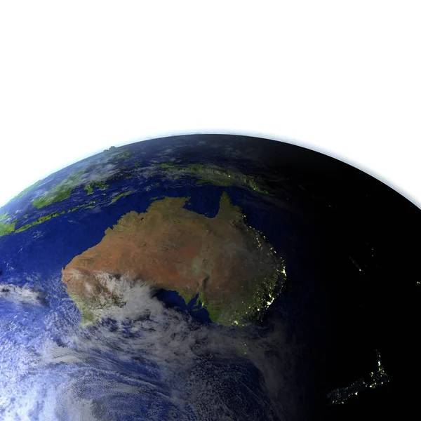 Ausztrália a reális modell a föld — Stock Fotó