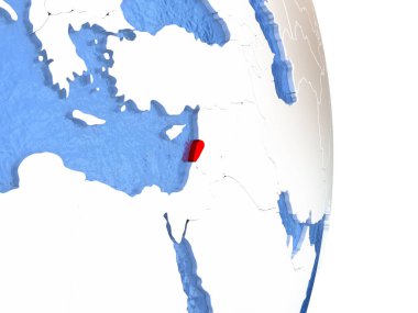 Lübnan su ile parlak dünya üzerinde