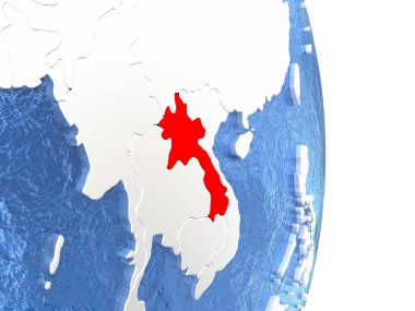 Laos su ile parlak dünya üzerinde