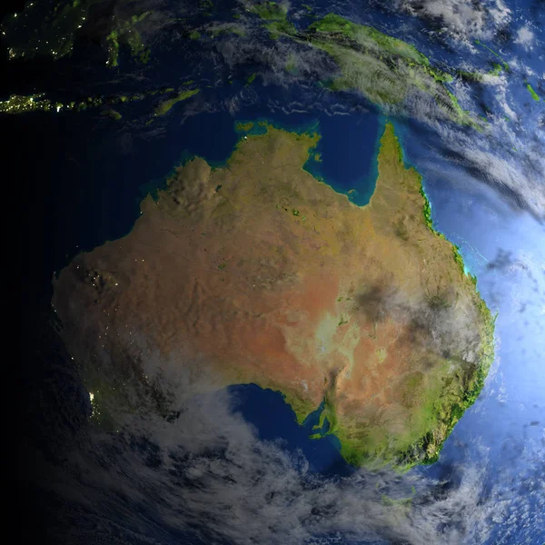 Австралия на планете Земля — стоковое фото