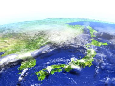 Japonya ve Kore gerçekçi modeli bir dünya