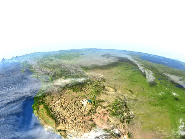 Californië op de planeet aarde — Stockfoto