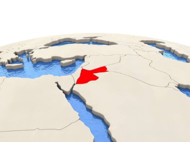 Jordan sulu Denizi ile dünya üzerinde