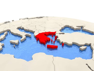 Yunanistan sulu Denizi ile dünya üzerinde