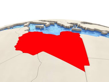 Libya dünya ile sulu denizler üzerinde