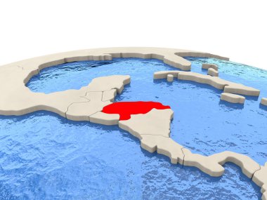 Honduras sulu Denizi ile dünya üzerinde