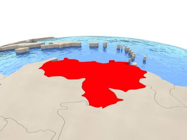 Venezuela sulu Denizi ile dünya üzerinde