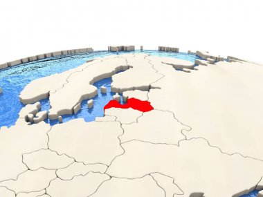 Letonya sulu Denizi ile dünya üzerinde