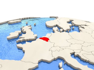 Belçika sulu Denizi ile dünya üzerinde