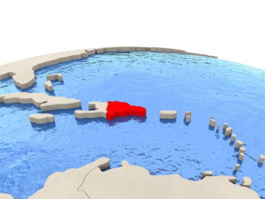 Dominik Cumhuriyeti dünya ile sulu denizler üzerinde