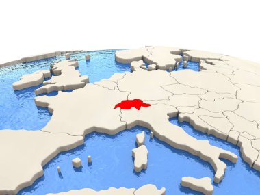 İsviçre sulu Denizi ile dünya üzerinde